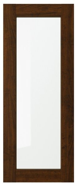 EDSERUM ЭДСЕРУМ Стеклянная дверь, под дерево коричневый, 40x100 см
