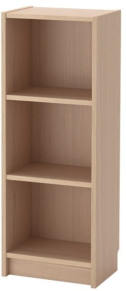 BILLY БИЛЛИ Стеллаж, дубовый шпон, беленый, 40x28x106 см