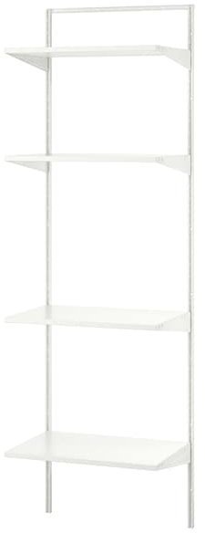 BOAXEL БОАКСЕЛЬ Стеллаж, белый, 62x40x201 см