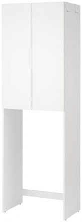 FISKAN ФИСКОН Шкаф для стиральной машины, белый, 64x40x203 см