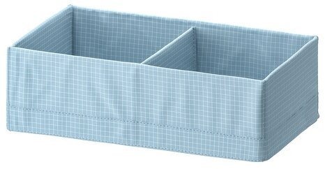 STUK СТУК Ящик с отделениями, сине-серый, 20x34x10 см STUK СТУК Ящик с отделениями, сине-серый, 20x34x10 см