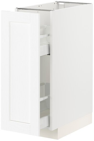 METOD МЕТОД / MAXIMERA МАКСИМЕРА Напольный шкаф/выдвижн внутр элем, белый Энчёпинг/белый под дерево, 30x60 см