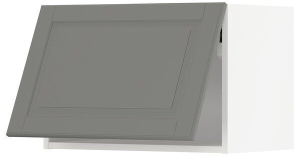 METOD МЕТОД Горизонтальный навесной шкаф, белый/Будбин серый, 60x40 см