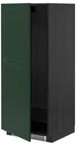 METOD МЕТОД Высок шкаф д холодильн/мороз, черный/Будбин темно-зеленый, 60x60x140 см