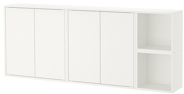 EKET ЭКЕТ Комбинация настенных шкафов, белый, 175x25x70 см