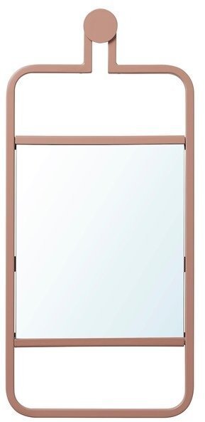 GRANVAG ГРАНВОГ Зеркало, настенное/розовый, 22x48 см