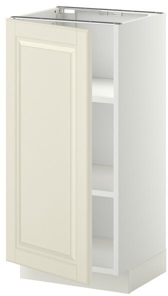METOD МЕТОД Напольный шкаф с полками, белый/Будбин белый с оттенком, 40x37 см