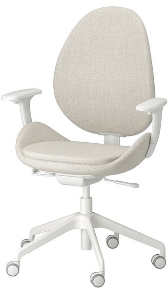 HATTEFJALL ХАТТЕФЬЕЛЛЬ Рабочий стул с подлокотниками, Гуннаред бежевый HATTEFJALL ХАТТЕФЬЕЛЛЬ Рабочий стул с подлокотниками, Гуннаред бежевый