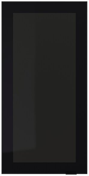 JUTIS ЮТИС Стеклянная дверь, дымчатое стекло/черный, 40x80 см JUTIS ЮТИС Стеклянная дверь, дымчатое стекло/черный, 40x80 см