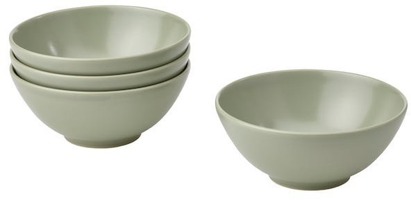 FARGKLAR ФЭРГКЛАР Миска, матовая поверхность зеленый, 12 см