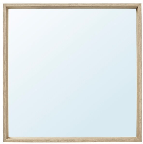 NISSEDAL НИССЕДАЛЬ Зеркало, под беленый дуб, 65x65 см