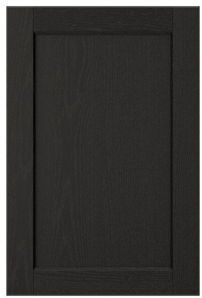 LERHYTTAN ЛЕРХЮТТАН Дверь, черная морилка, 40x60 см