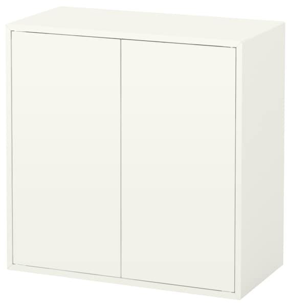 EKET ЭКЕТ Шкаф с 2 дверцами и 1 полкой, белый, 70x35x70 см