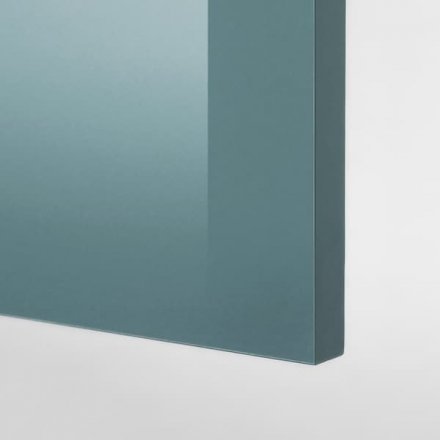 KNOXHULT КНОКСХУЛЬТ Кухня, глянцевый/синяя бирюза, 240x61x220 см
