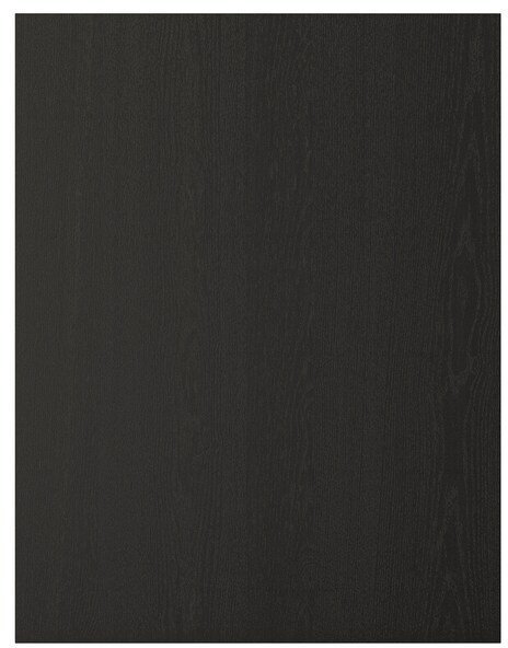 LERHYTTAN ЛЕРХЮТТАН Накладная панель, черная морилка, 62x80 см