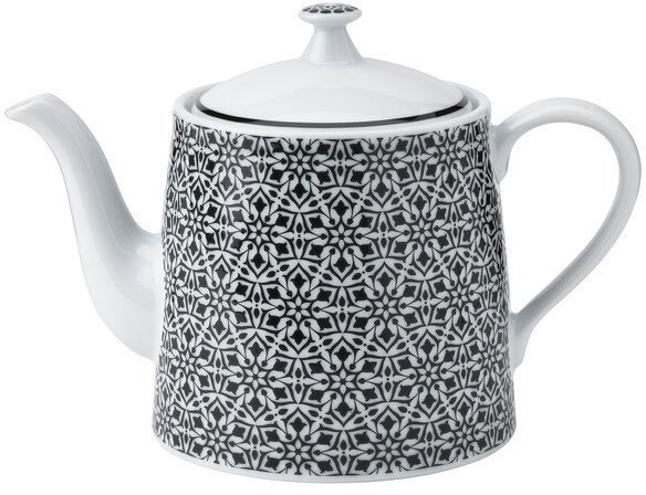 HEMBJUDEN ХЕМБЬЮДЕН Чайник заварочный, белый/черный, 0.8 л