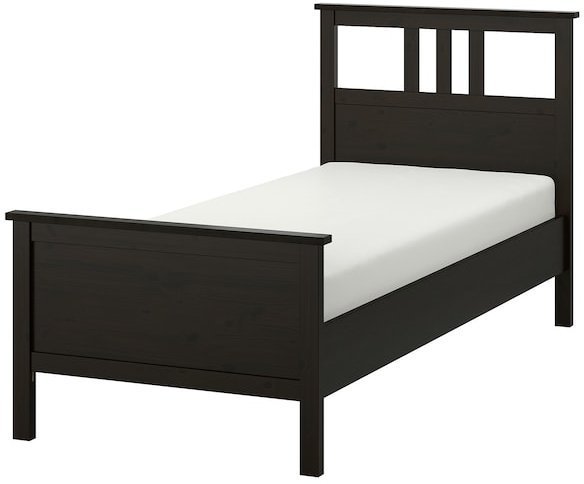 HEMNES ХЕМНЭС Каркас кровати, черно-коричневый, 90x200 см HEMNES ХЕМНЭС Каркас кровати, черно-коричневый, 90x200 см