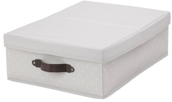 BLADDRARE БЛЭДДРАРЕ Коробка с крышкой, серый/с рисунком, 35x50x15 см